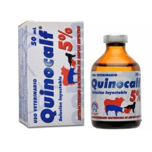 Quinocalf 5.0% Inyectable – Antibiótico inyectable de oxitetraciclina para animales de producción