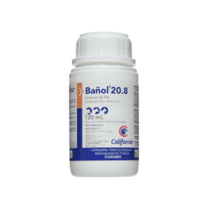 Bañol 20,8% – Baño Ectoparasiticida para Bovinos (20 ml / 120 ml / 500 ml / 1000 ml)