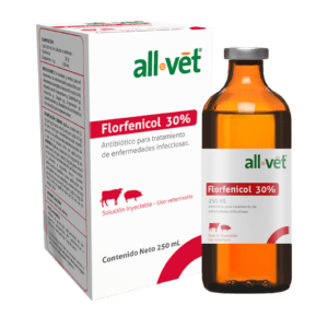 Florfenicol 30% Inyectable – Antibiótico de Amplio Espectro para Bovinos y Porcinos
