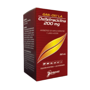Gan‑Oxi L.A – Antibiótico de Acción Prolongada (Oxitetraciclina Inyectable) – Multi‑especies