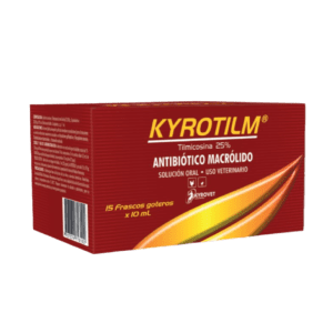 Kyrotilm 10 mL – Tilmicosina 250 mg/mL (Solución Oral para Aves)
