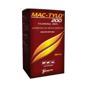 Mac‑Tylo 200 – Tilosina 200 mg/mL Inyectable (Antibiótico Macrólido)