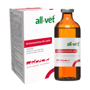 Oxitetraciclina HCL 10% - Inyectable Antibiótico de Amplio Espectro para Uso Veterinario