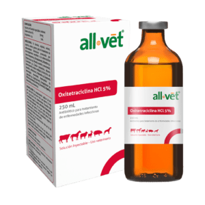 Oxitetraciclina HCL 5% - Inyectable Antibiótico de Amplio Espectro para Uso Veterinario