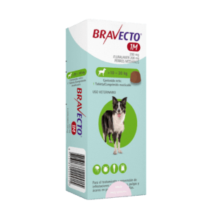 Bravecto 37 Días 10–20 kg – Tableta Masticable para Perros Medianos contra Pulgas y Garrapatas – MSD
