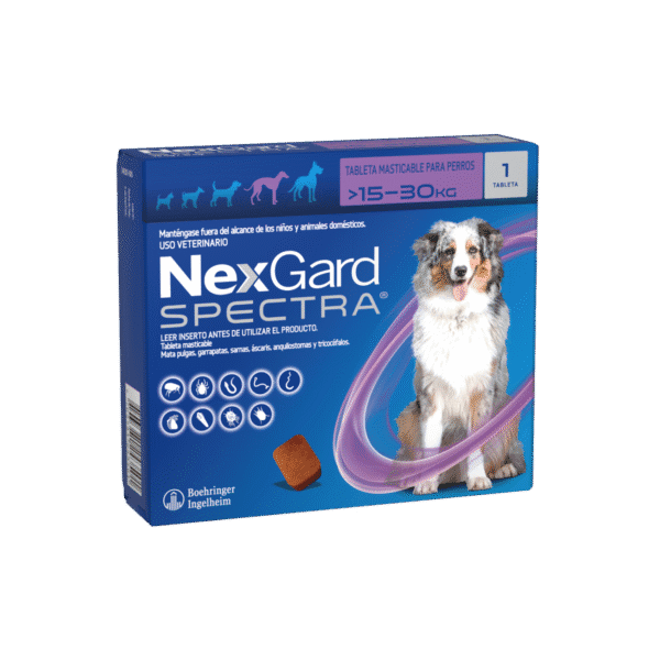 Nexgard Spectra L Morado 15-30
